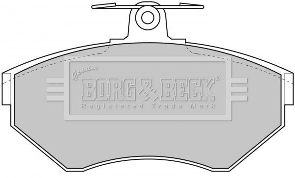 BORG & BECK Bremžu uzliku kompl., Disku bremzes BBP1620